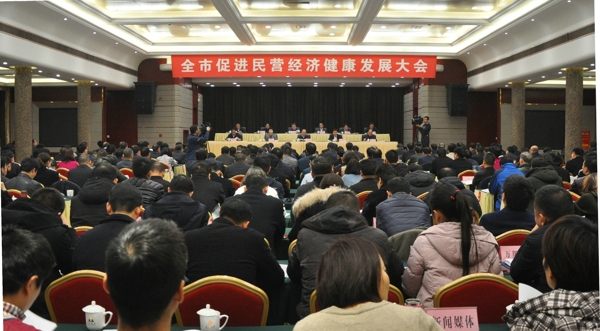 全市促进民营经济健康发展大会召开(图1) 全市促进民营经济健康发展大会召开(图1)