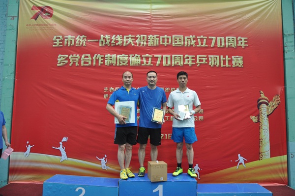 全市统一战线庆祝新中国成立70周年、多党合作制度确立70周年乒羽比赛举行(图6) 全市统一战线庆祝新中国成立70周年、多党合作制度确立70周年乒羽比赛举行(图6)