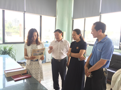 惠济区委常委统战部领导调研辖区工商联会员企业(图2)